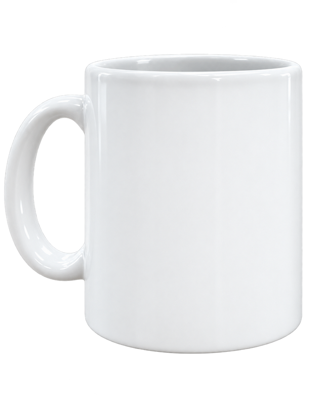 Unprinted handled mug