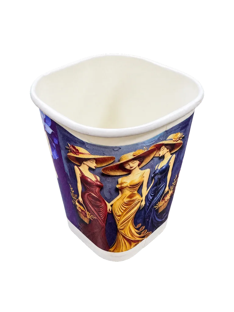 Irregular printed product illustrating changing surface profile
