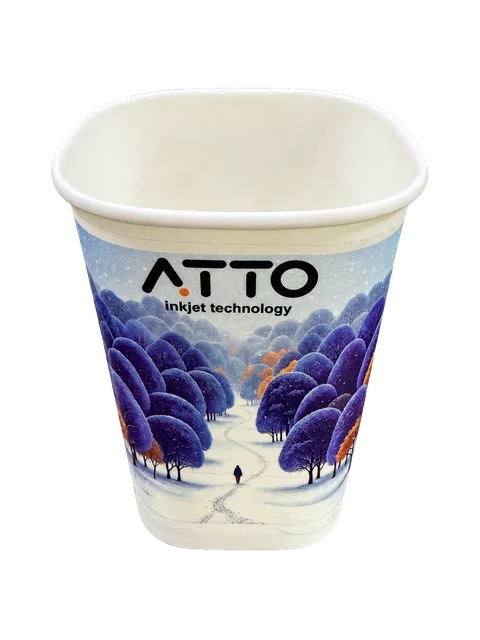 Printed product with changing surface profile