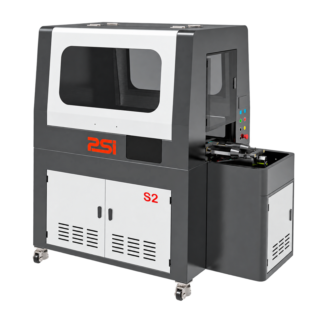 S2 machine with two-position fixture configuration